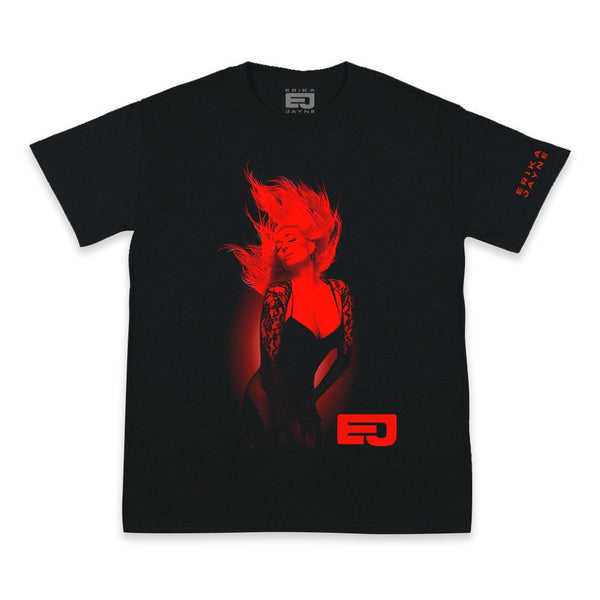 Erika Jayne Red Light Black Tee