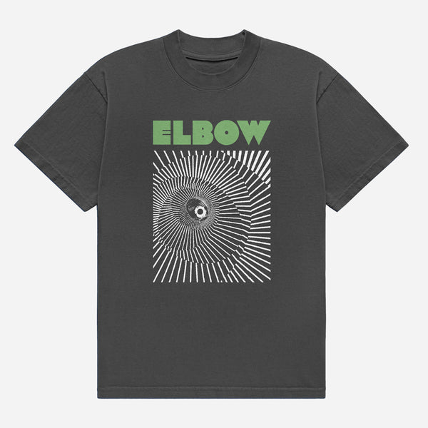 ELBOW SPIRAL T-SHIRT - CHARCOAL