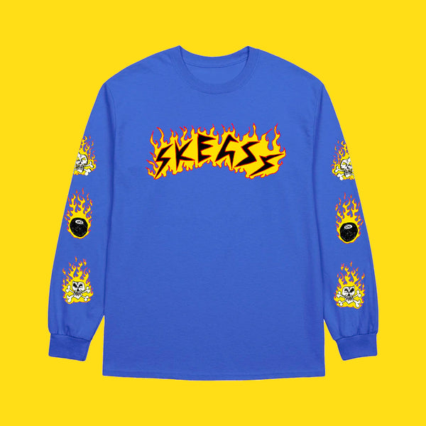 SKEGSS: 8 Ball Long Sleeve (Blue)