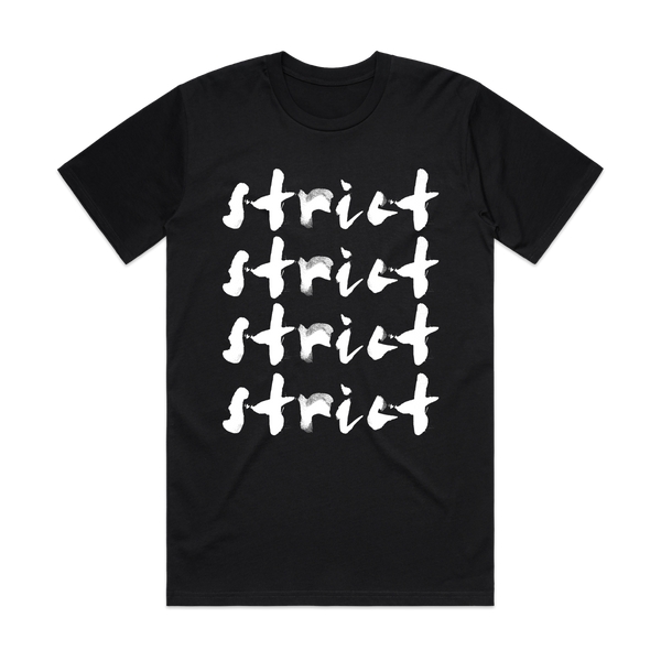 Strict Repeat Logo Black Tee