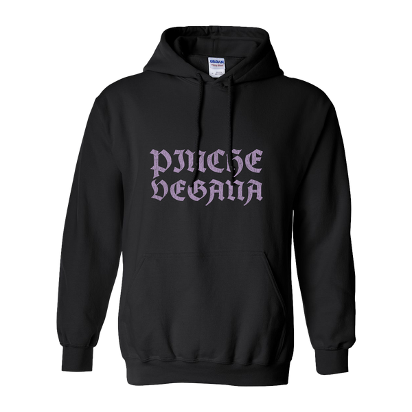 Pinche Vegana Distressed Purple Print Hoodie