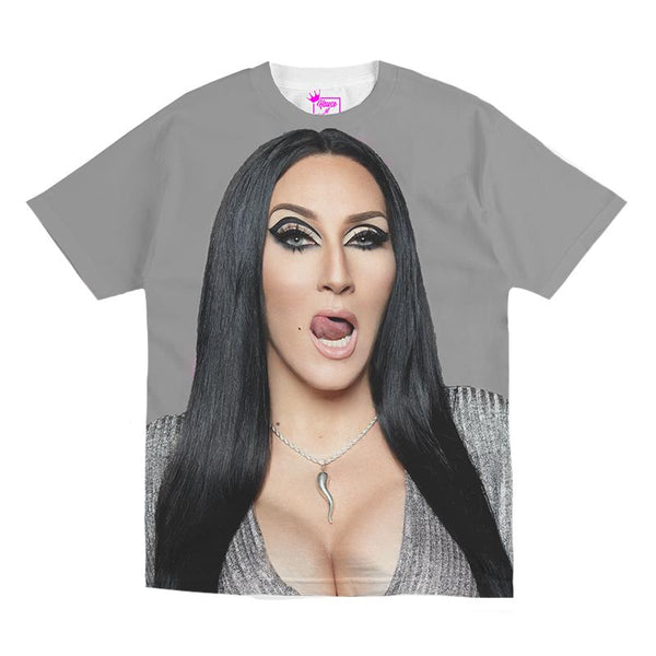 LICKING LIPS GREY TEE - T-Shirt