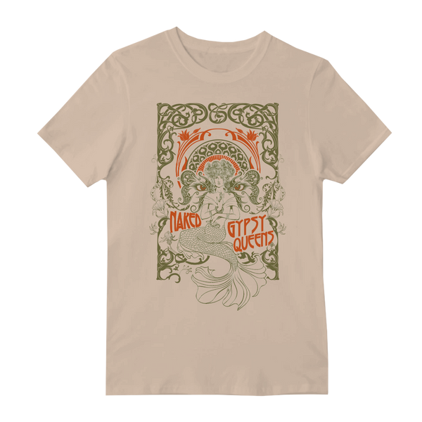NAKED GYPSY QUEENS MERMAID SAND T-SHIRT