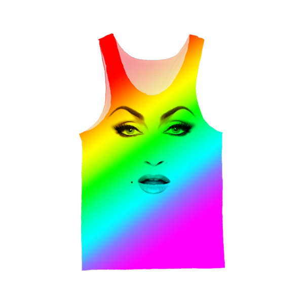 FACE ALL OVER RAINBOW TANK - T-Shirt