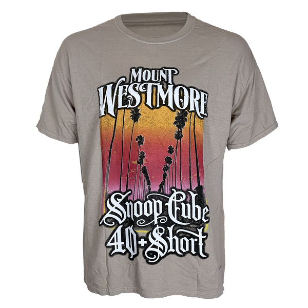 MOUNT WESTMORE PALM TREES TAN TSHIRT