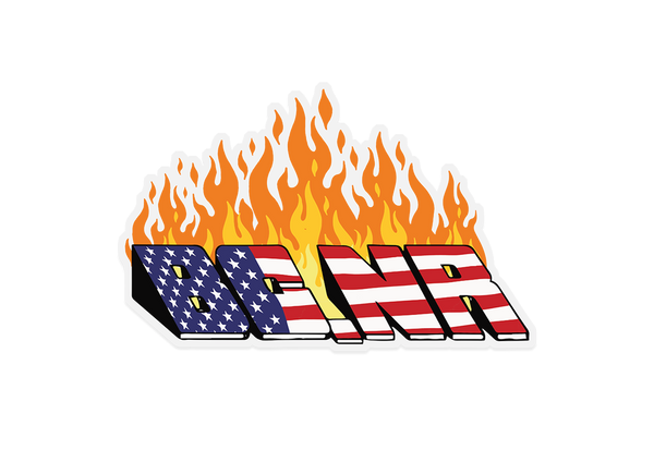 BCNR – flame logo sticker