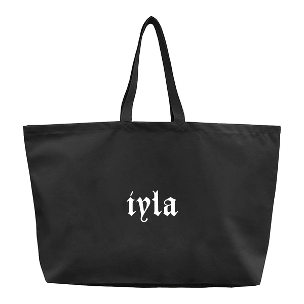 Decoupage Tote Bag Black