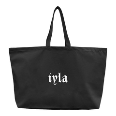 Decoupage Tote Bag Black