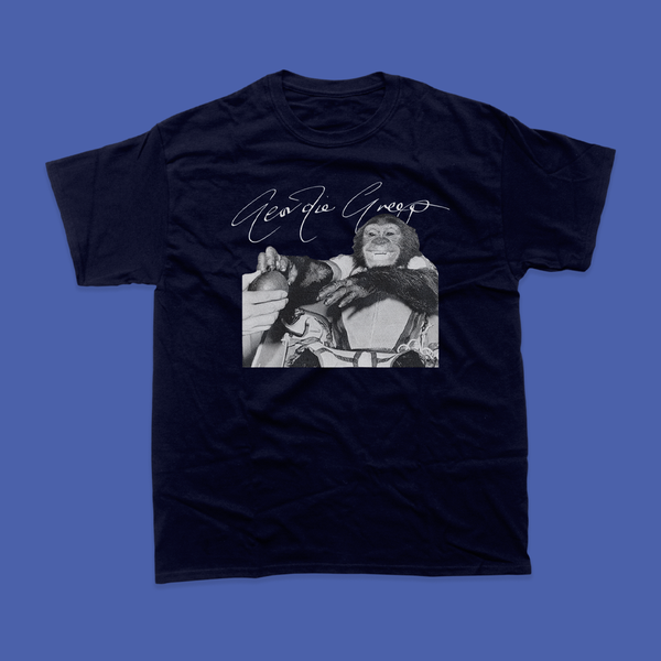 GEORDIE GREEP - CHIMP APPLE T-SHIRT (NAVY) - T-Shirt