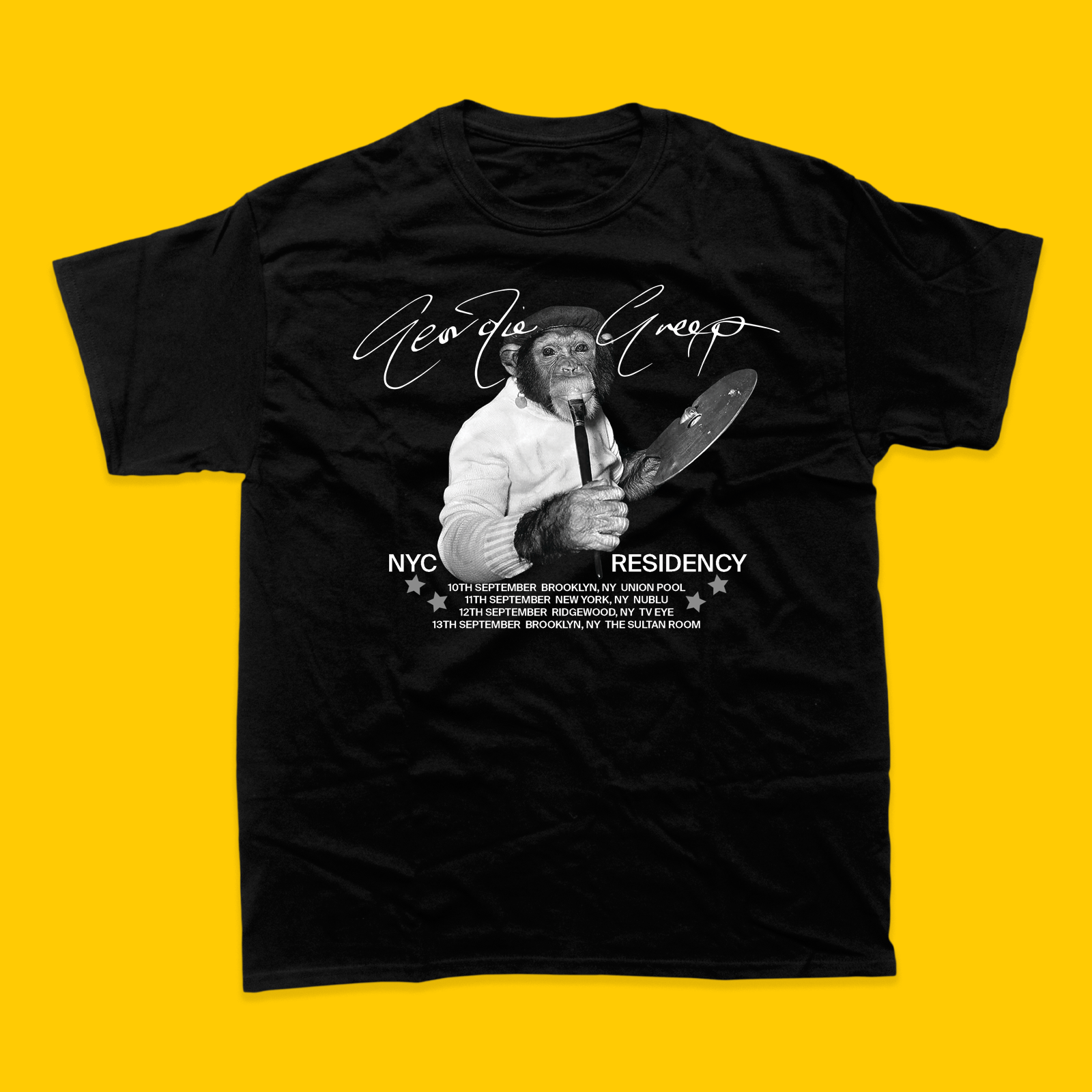 NYC RESIDENCY T-SHIRT (BLACK) - US Official Merch | Clothing | US