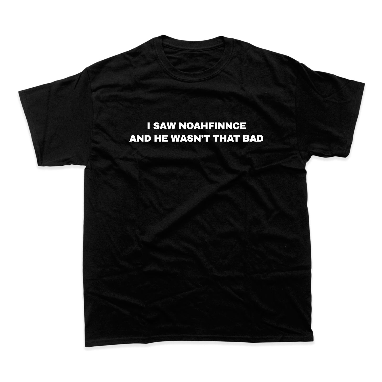 I SAW NOAH T-SHIRT (BLACK) - US Official Merch | NoahFinnce | US