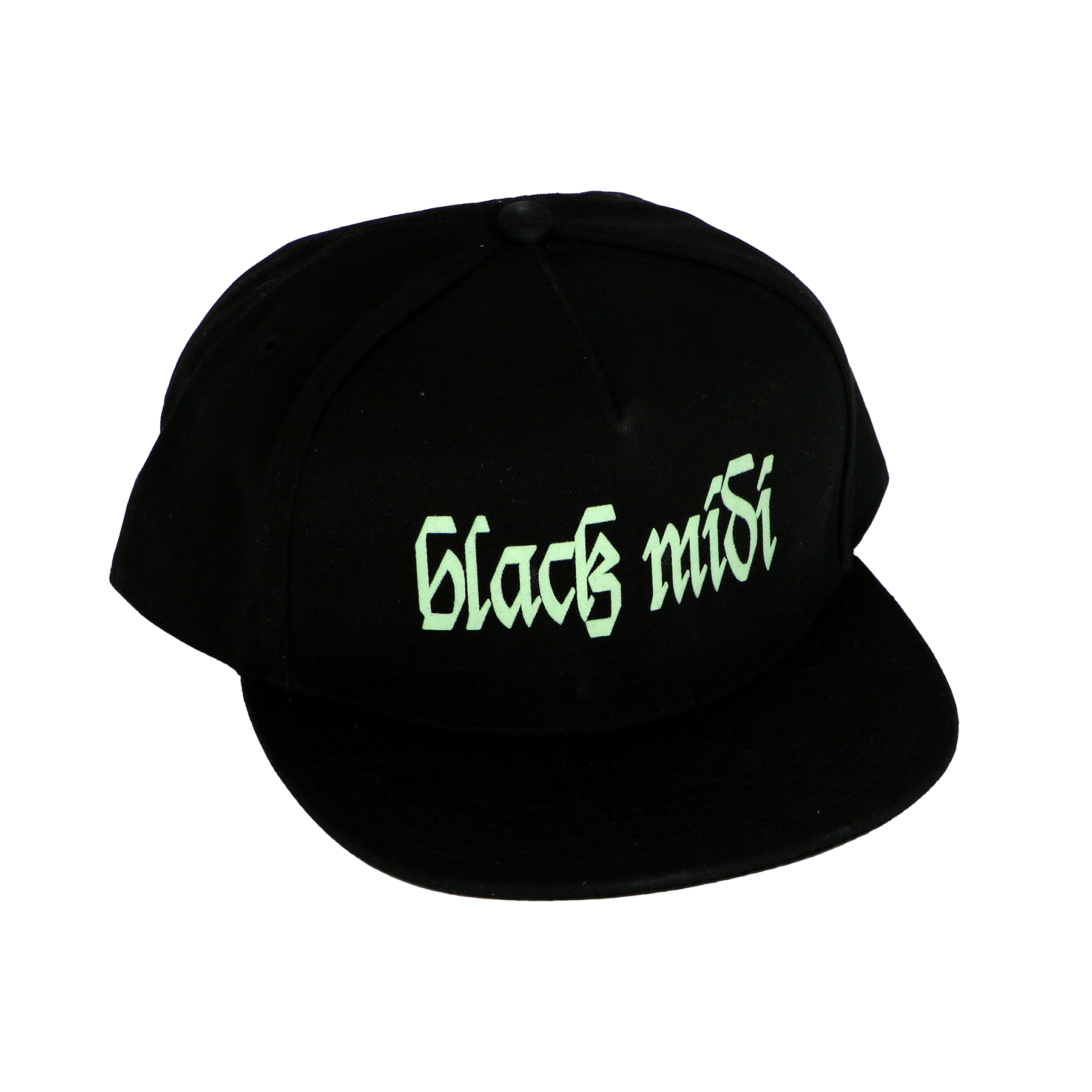 Black Midi Logo Glow In the Dark Black Cap Black Midi US Official