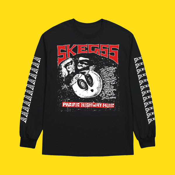 SKEGSS - PACIFIC HIGHWAY MUSIC LONGSLEEVE (BLACK) - Apparel