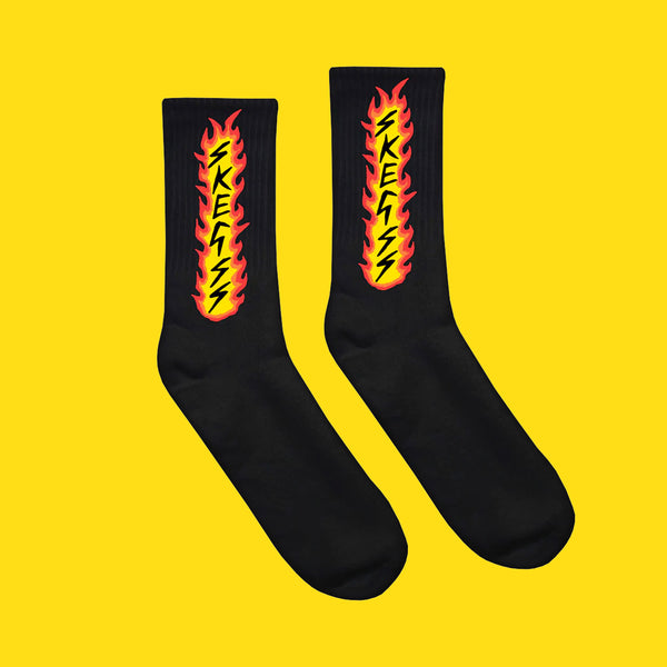 SKEGSS: Flame Socks (Black)