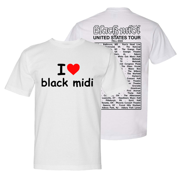 Black Midi I Heart BM Fall 2022 Tee