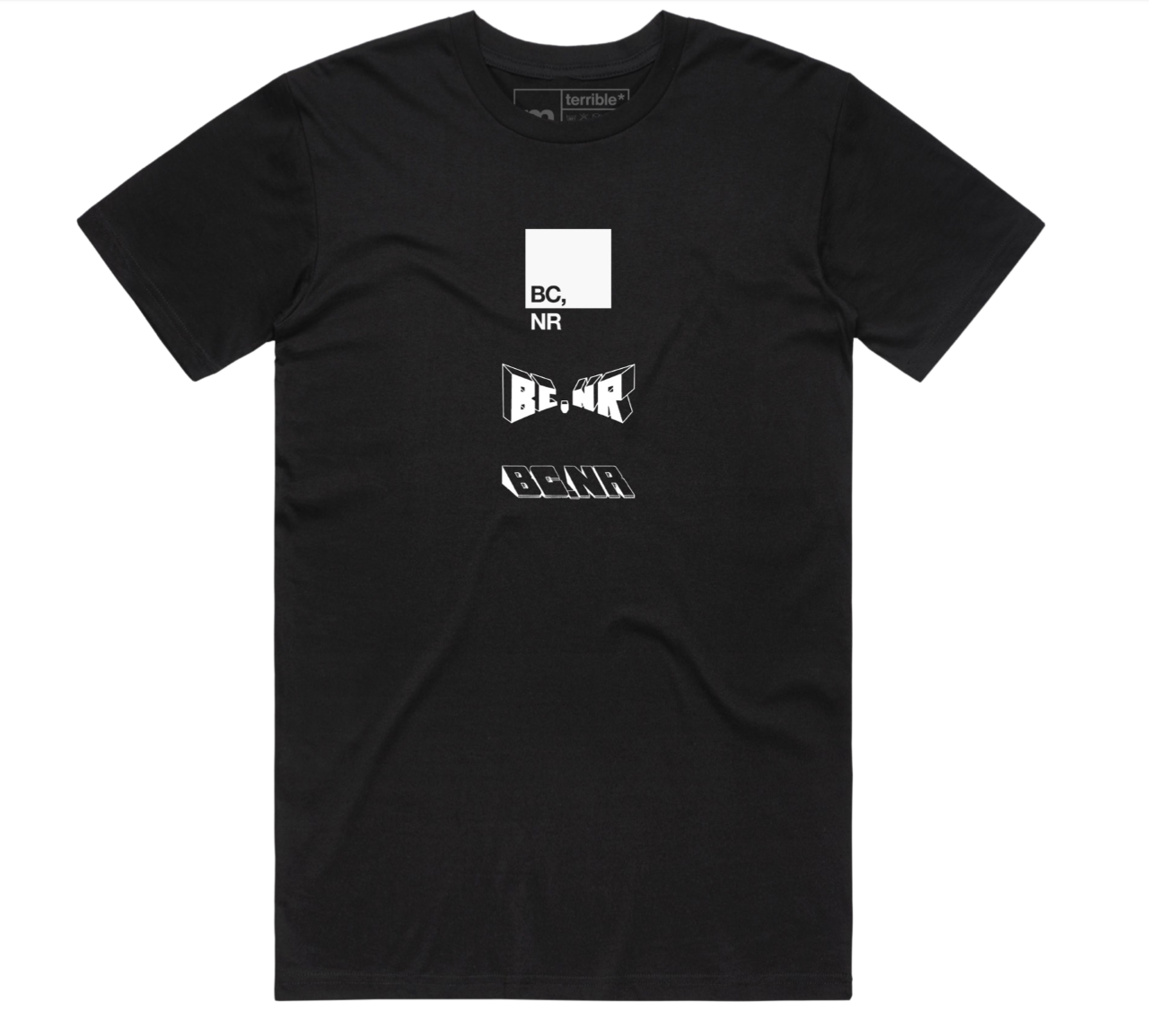 Multi Logo Black T-shirt, Black Country New Road